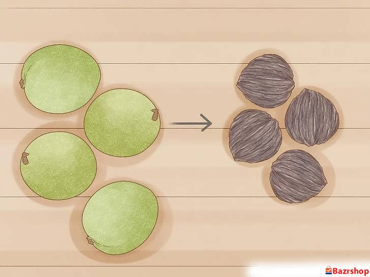 جدا کردن پوسته سبز