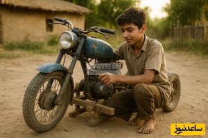 خلاقیت تحسین‌برانگیز نوجوان روستایی برای تبدیل موتور به ماشین با کمترین امکانات، عجب استعدادهایی داریم تو کشورمون / هنر نزد ایرانیان است و بس