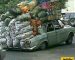 خلاقیت خنده دار سبزی فروش ایرانی برای حمل بار با پراید حماسه آفرید+عکس/ مغزشو باید تو موزه نگه داشت😂+عکس