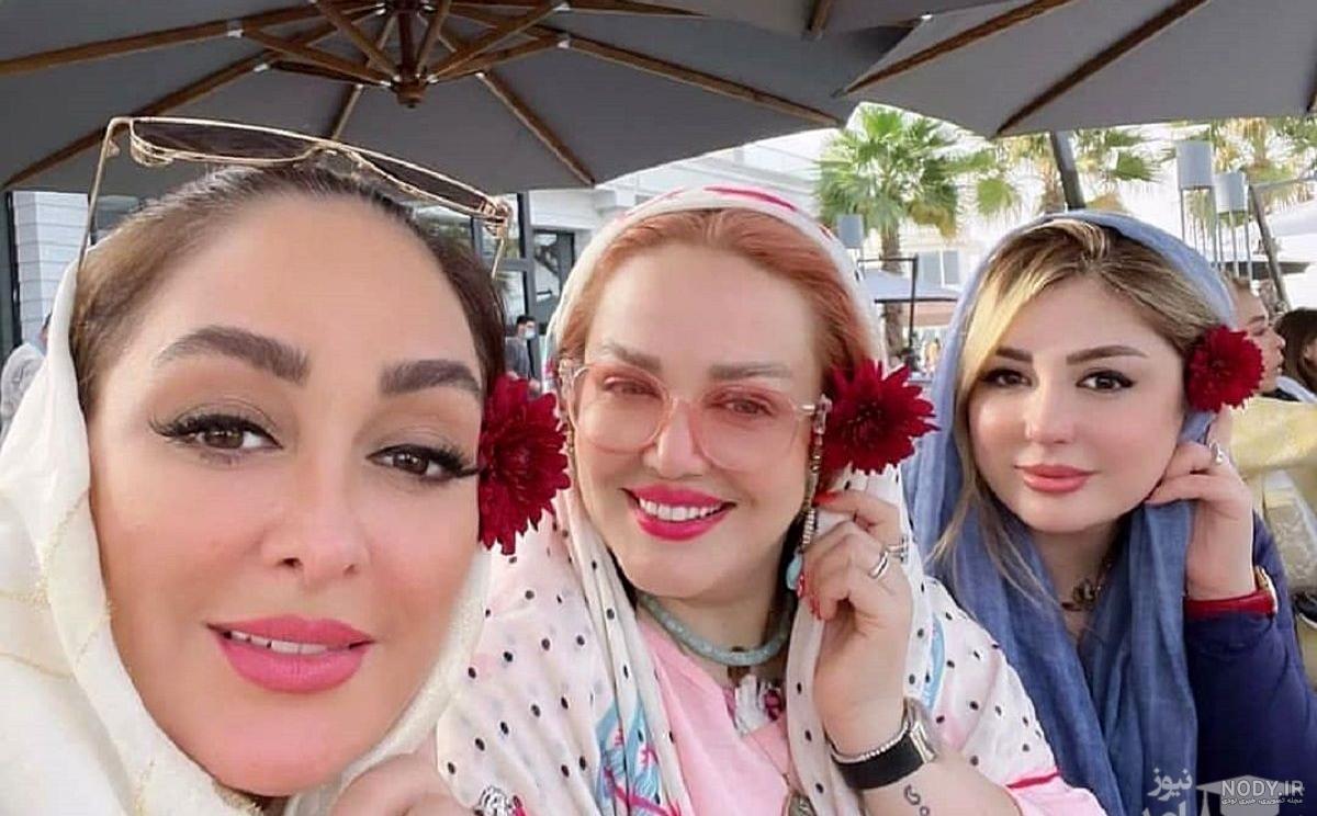 دورهمی صمیمی بهاره رهنما و نیوشا ضیغمی در کنار دوست مشترکشان