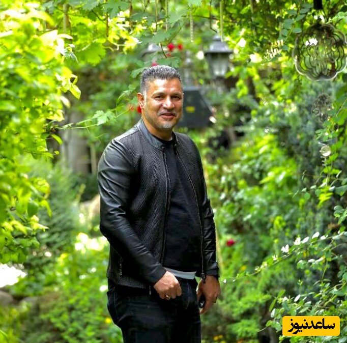 نگاهی به حیاط خانه باصفا و سرسبز علی دایی اسطوره فوتبال